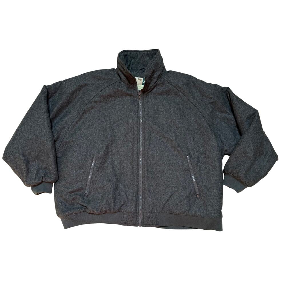 Bomber Jacket 3XL Wool Blend Wear Guard Quilted Lining Minimalist Classic Casual